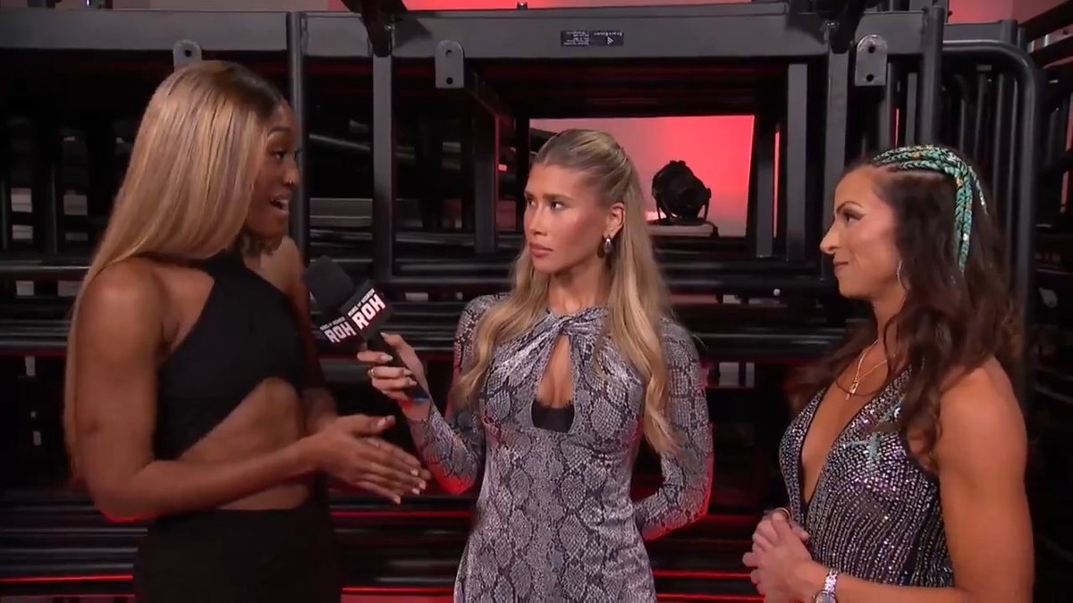 The first ever ROH WOMEN'S PURE RULES match is happening! 🚨 Serena Deeb vs Queen Aminata. LFG.