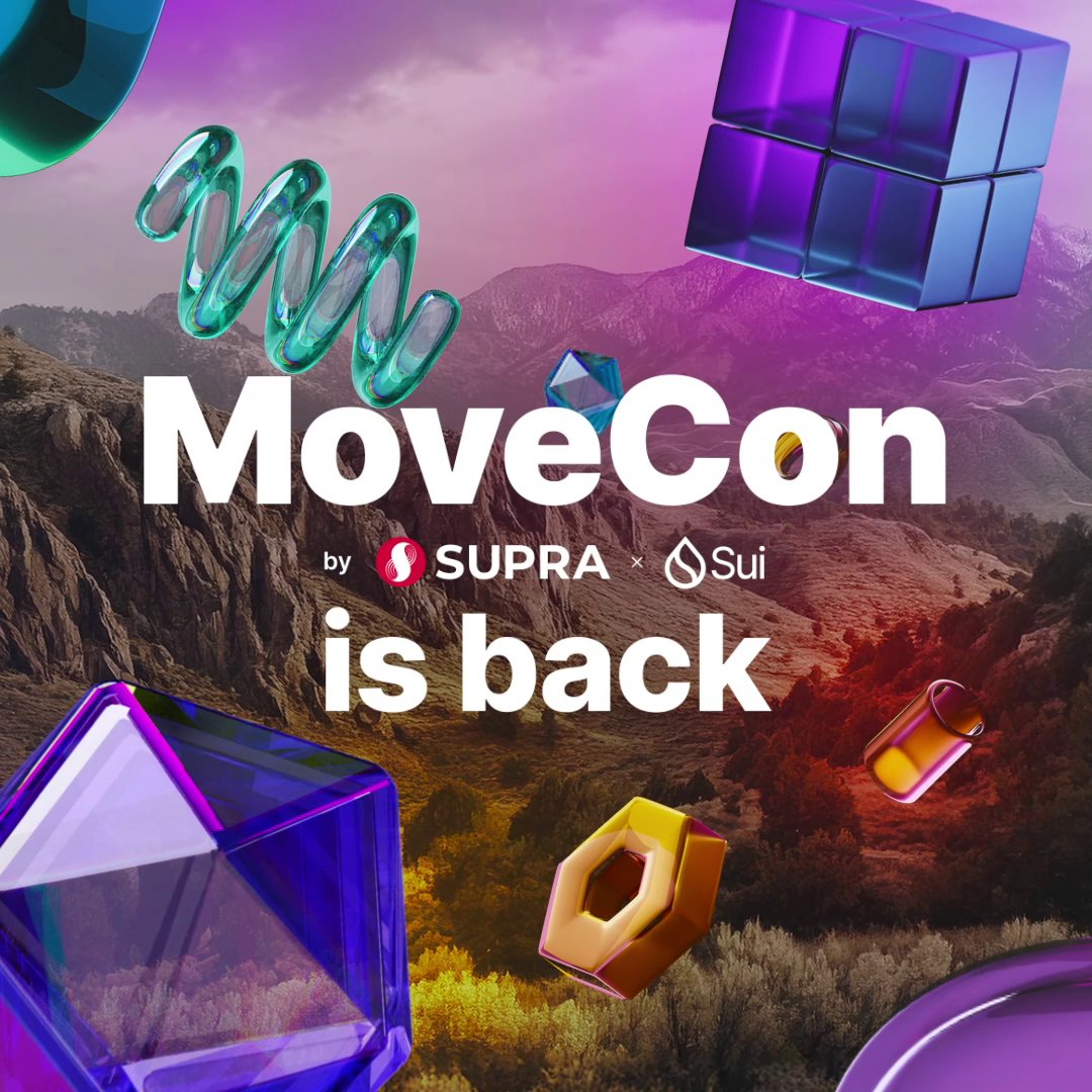 Last MoveCon was a movie, this one's going to be a MoveVM festival 🔥 Catch up with all the MoveVM ecosystems in one place, mapping the future of Web3! 🗓️ February 28, 9AM MST 📍 ETHDenver 2025 Co-hosted by Supra 🤝 Sui Register now