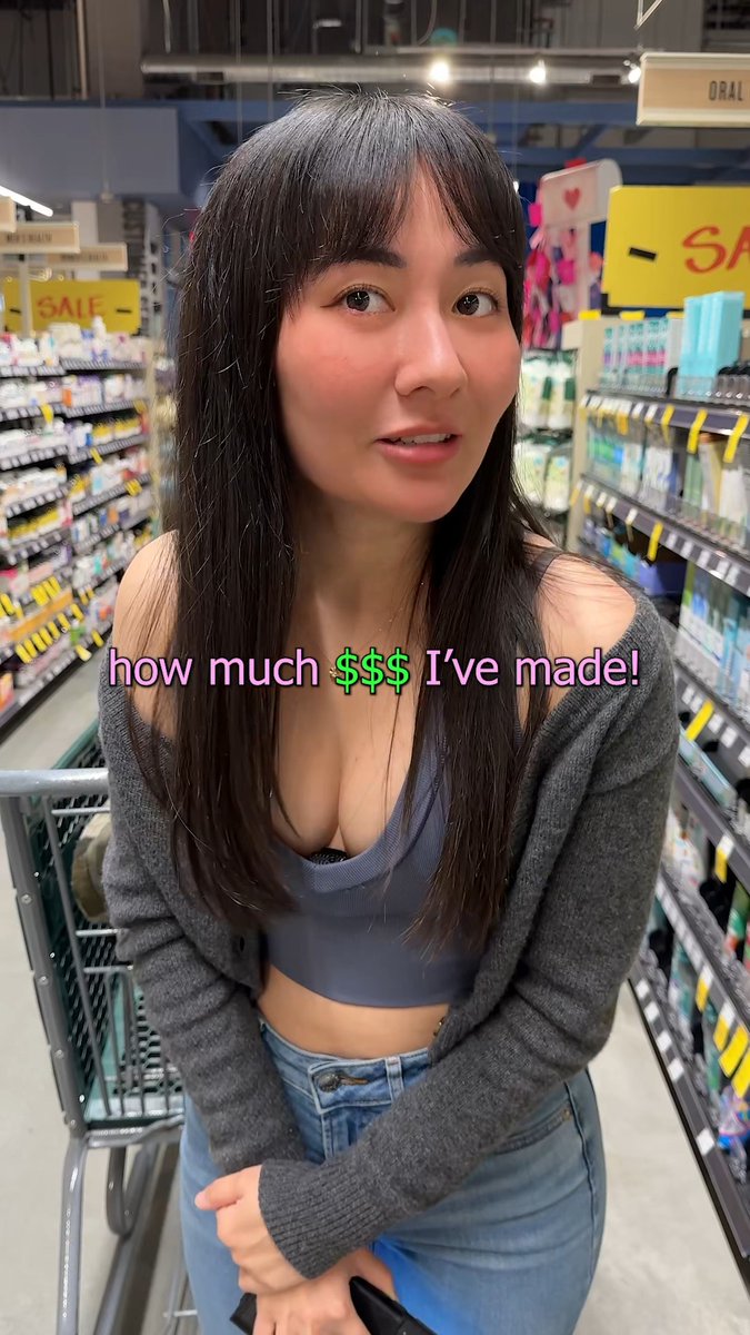 He tries to guess how much money she made