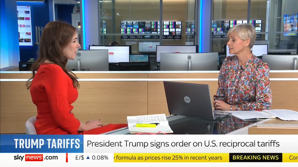 What do Donald Trump's tariffs mean for the UK economy? Sky's Amanda Akass explains⬇️ Read more: 📺 Sky 501, Virgin 602, Freeview 233 and YouTube