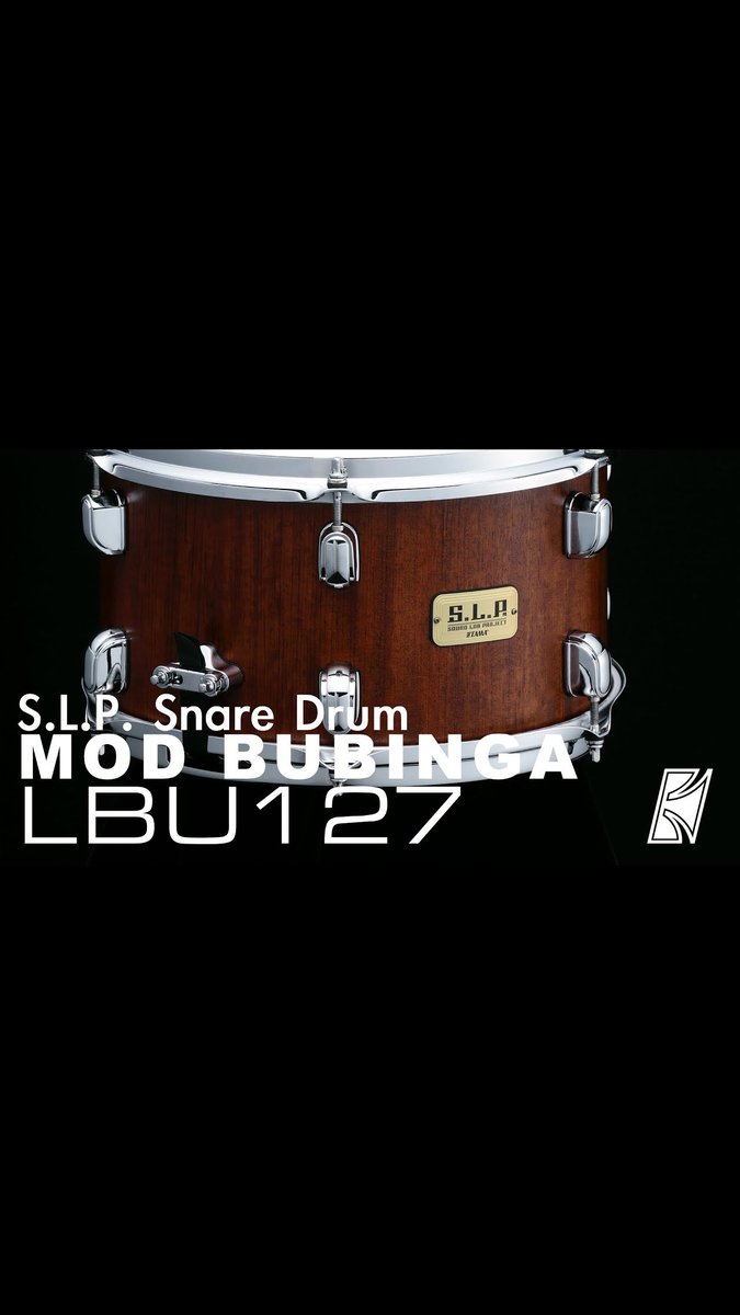 【S.L.P. Mod Bubinga 12"x7"】 12"ならではの明るく鋭い音抜けと繊細な粒立ち、そして幅広い音域とファットな鳴り。 小さなサイズに秘められた無限の可能性が、新たな表現の世界を切り拓きます。 ▼LBU127-SBG ▽Demo by Yukino Matsuura ( 松浦千昇 ) #TAMADrums