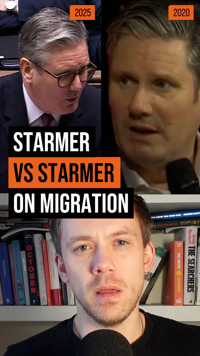 Keir Starmer now sounds like Nigel Farage on immigration. When he stood for Labour leader, he celebrated immigration. The biggest political conman of our age.