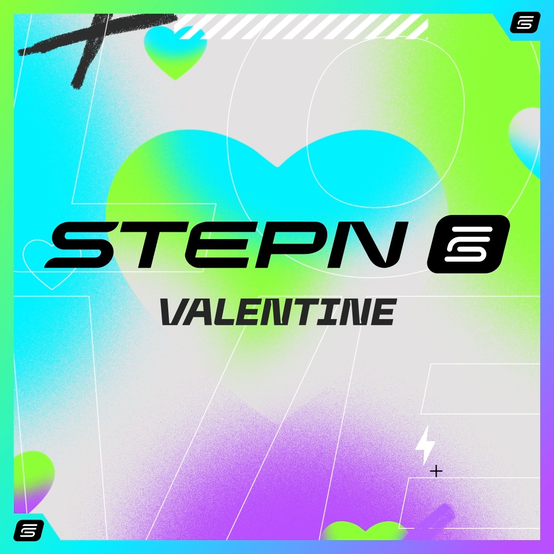 Still searching for the perfect Valentine’s gift for your special someone or even for yourself? Don’t worry, we’ve got you! ✨ Join our #STEPNValentine event for a chance to win one free merch coupon from our store + a 50% off coupon for your last-minute gift! 🎁 How to Join: 1️⃣ Follow and tag STEPN GO 2️⃣ Spend at least 2 Energy on your STEPN or STEPN GO run 3️⃣ Share your run and a picture of something (or someone) you love on your own profile with #STEPNValentine 📸 Notes: ⭐ 5 people will be chosen randomly among the participants. ⭐ The picture could be of your favorite NFT, hobby, job, furry friend, child, partner... any form of love is welcome! 🔗 Merch Store: 🗓️ Dates: 14 - 17th February, 10 AM UTC Happy Valentine’s Day, and let’s celebrate together! 💚