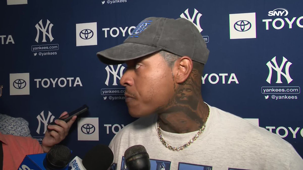 Marcus Stroman was asked why he decided to come to Yankees camp on Friday: "I thought today was a good day to come. Valentine's Day. I feel like the vibes were going to be proper. Everyone's happy on this day"