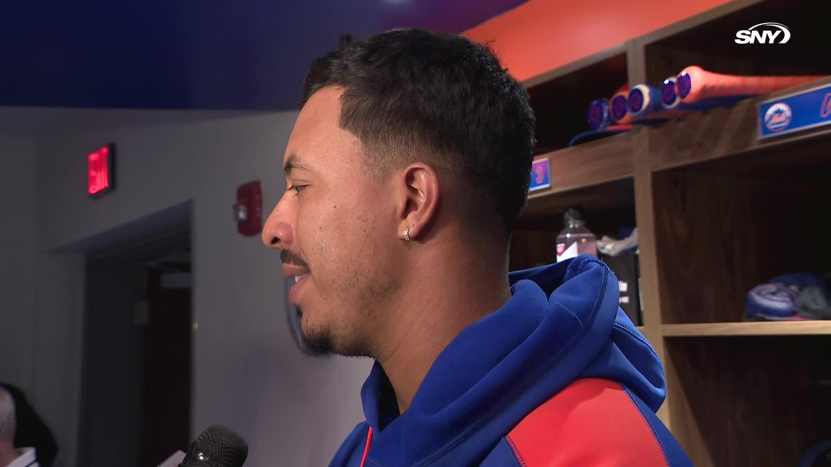 Mark Vientos was asked about playing with Juan Soto "It's sick. There's a lot of guys on this team I grew up watching. Now I'm in the same lineup as them. We can argue we're one of the top lineups in baseball"