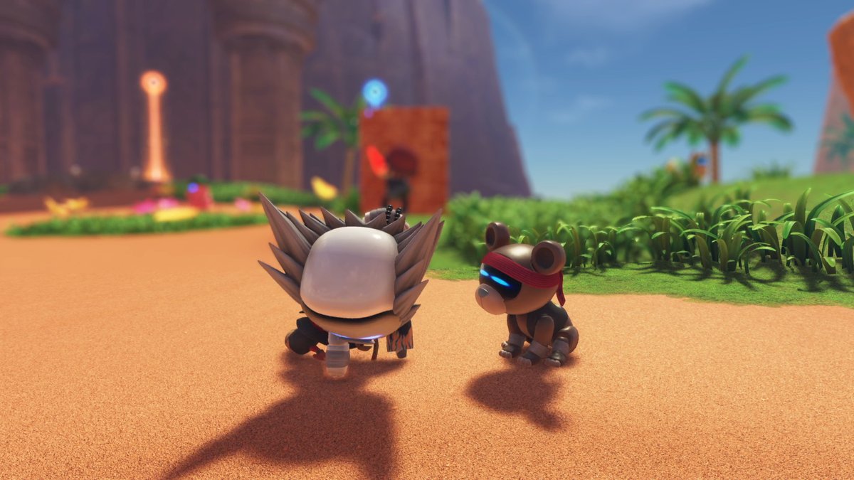 Training Kuma to perform Thunderous Battering Ram isn’t as easy as it looks… Heihachi and our salmon-loving bear from #TEKKEN are hard at work in ASTRO BOT! #TEKKEN8 #AstroBot