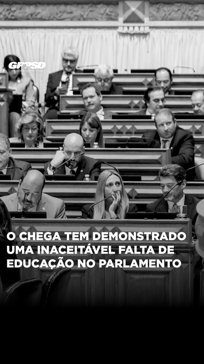 O Chega tem demonstrado uma inaceitável falta de educação no Parlamento.
