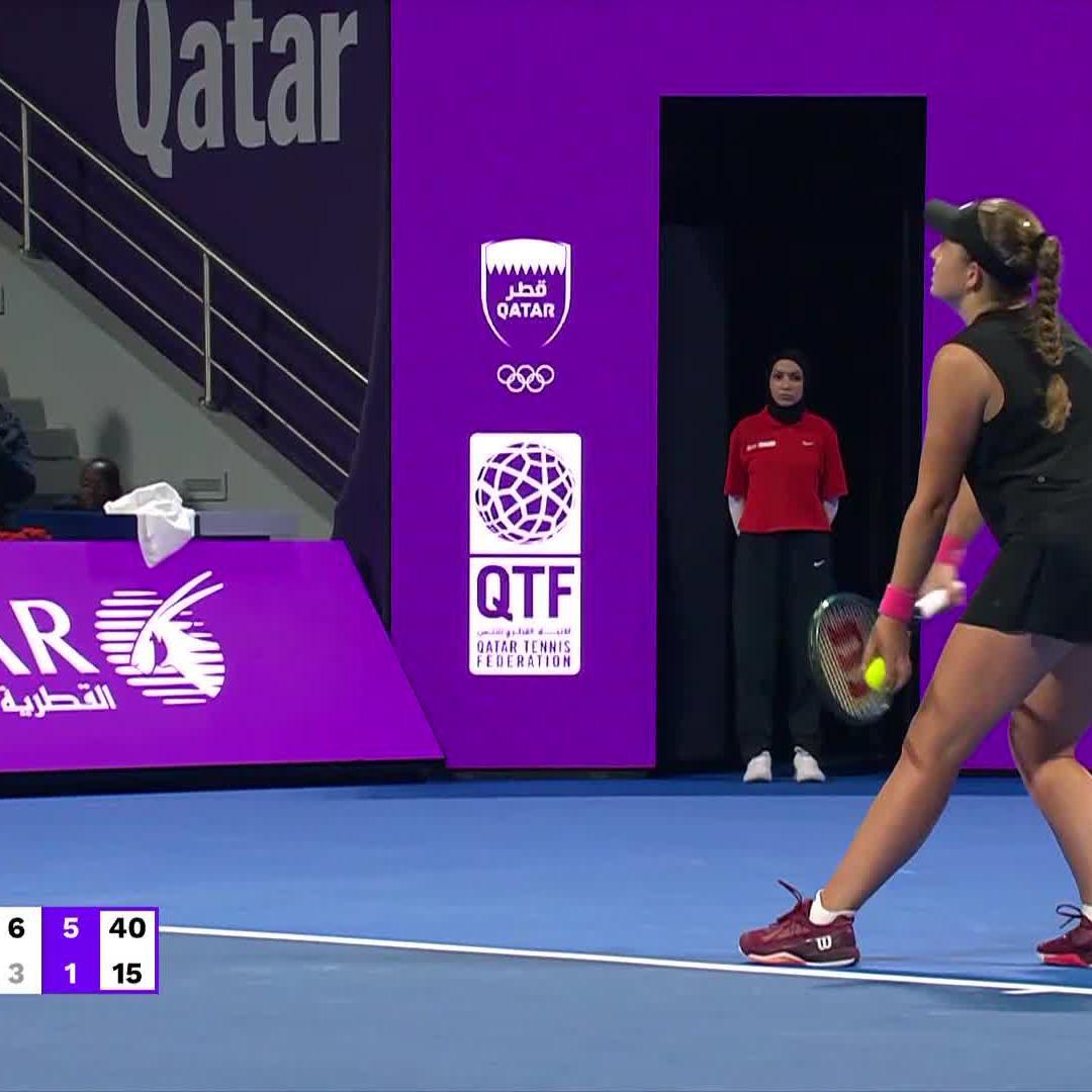 Jelena Ostapenko becomes the first player with 5+ wins against Iga Swiatek. She did it in 5 matches.