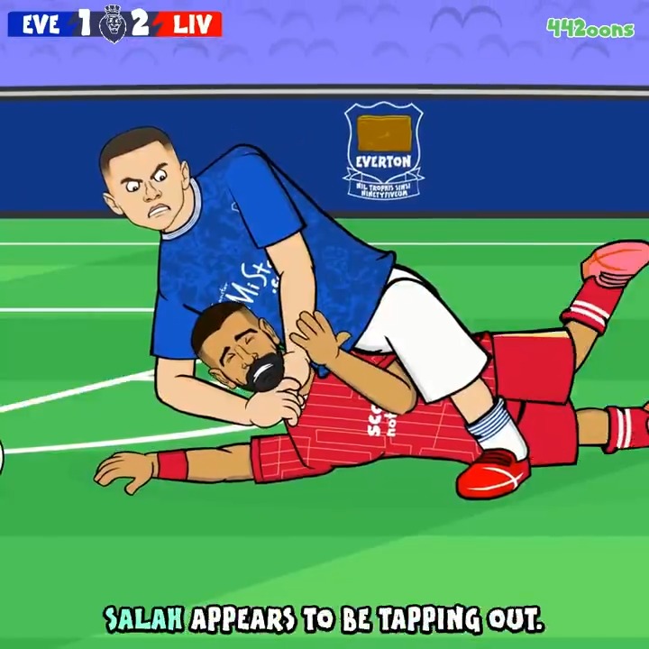 Everton vs Liverpool - the cartoon😂