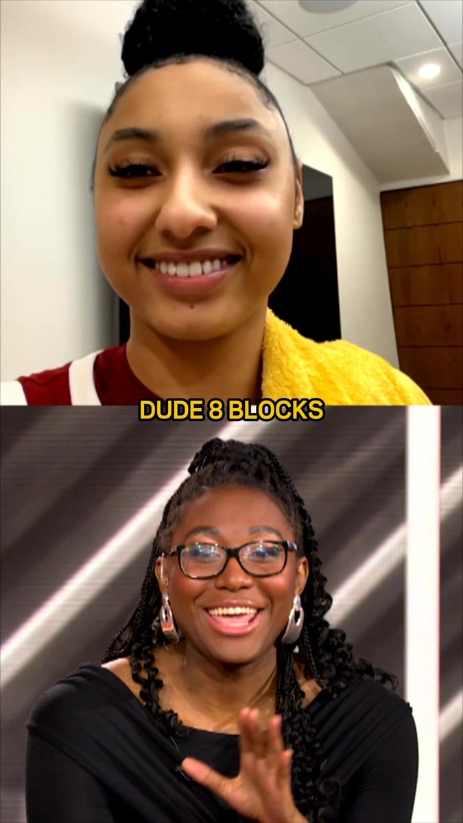 Aliyah Boston and JuJu Watkins share the love after JuJu’s EPIC performance in USC’s win over No. 1 UCLA.