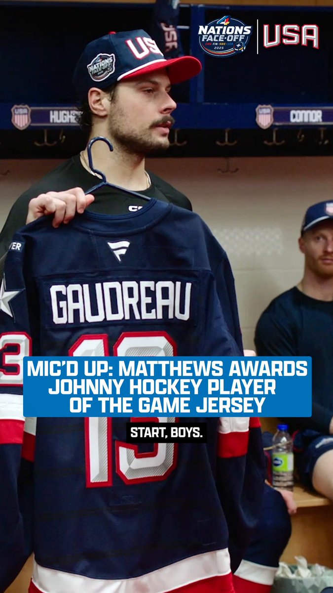 Johnny Hockey is there every step of the way. 💙 Read more from NHL.com ➡️ 📺: #4Nations Face-Off USA vs. Canada TOMORROW at 8p ET on ABC, ESPN+, Disney+, Sportsnet, TVA Sports