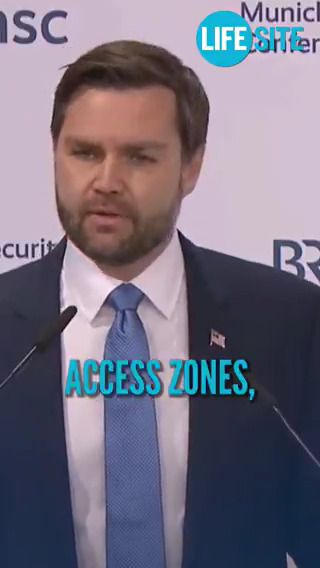 US VP JD Vance calls out European anti-Christian censorship to their faces.
