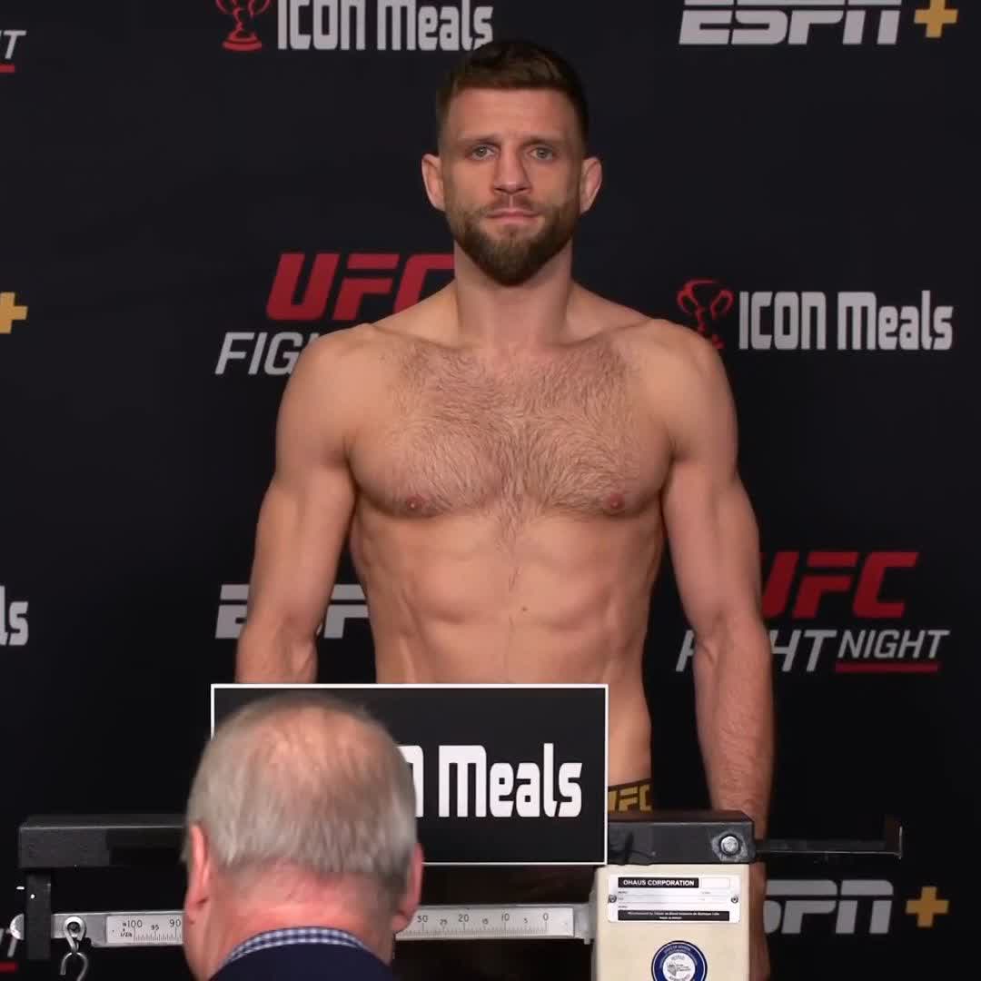 He's locked in 😤 Calvin Kattar hits the scale at 146 pounds! [ #UFCVegas102 | TOMORROW |7pmET on ESPN+ ]