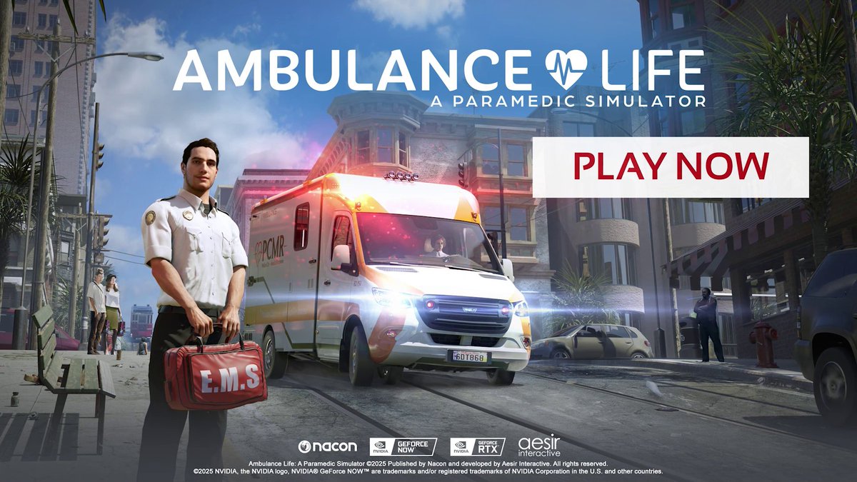 Experience the thrill and urgency of emergency response in Ambulance Life: A Paramedic Simulator with #RTXOn. Available now featuring DLSS 3 with Frame Generation and ray tracing.
