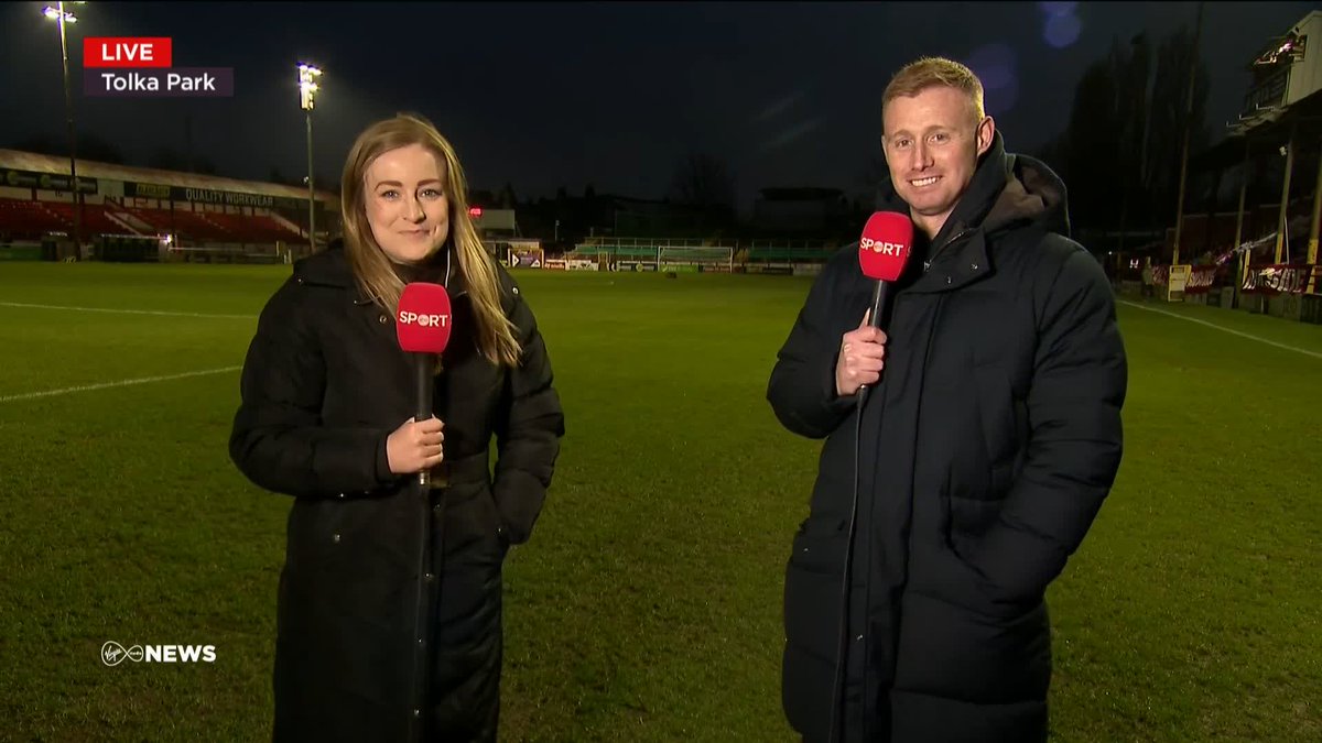 "The lights are on. "It's Friday night. "Where else would you rather be?" Ann-Marie Keegan and co-commentator Eoin Doyle set the scene for us from Tolka Park. #LOI