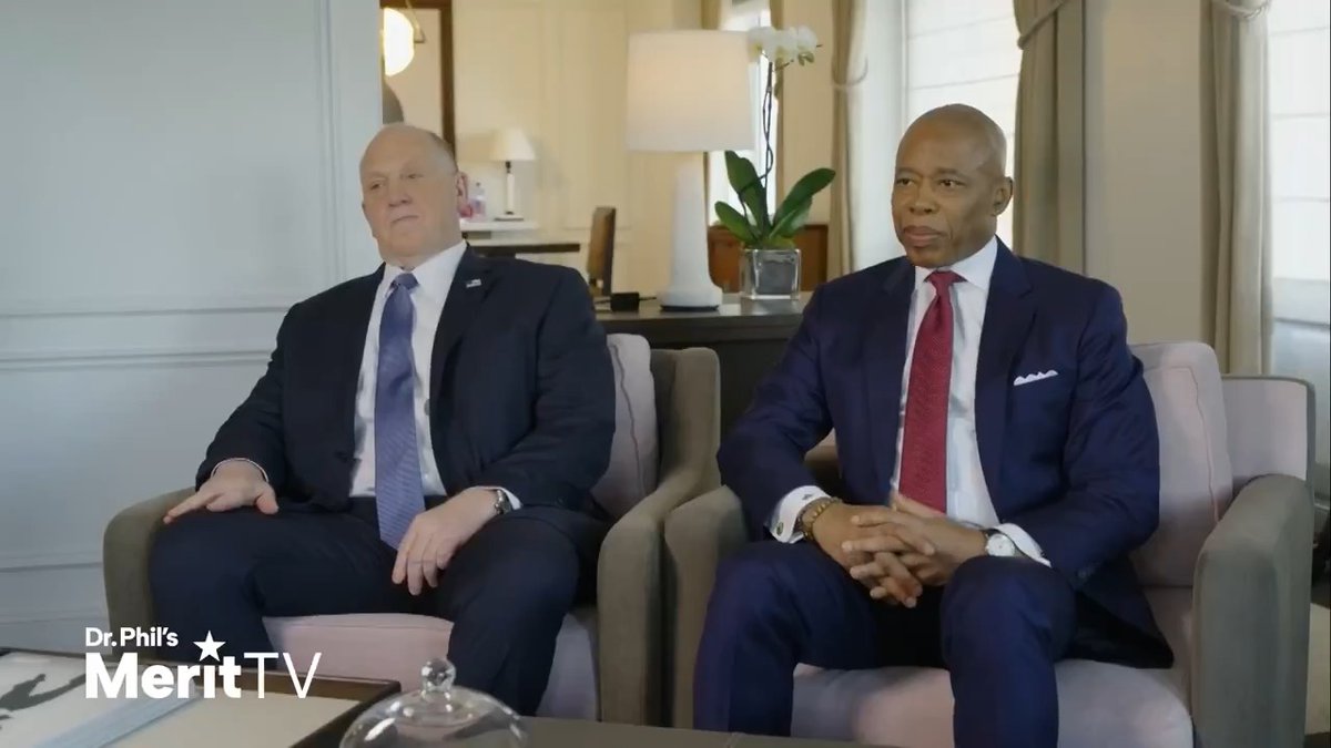 This morning, I sat down with Border Czar Thomas D. Homan and Mayor Eric Adams Eric Adams. This is the full conversation.
