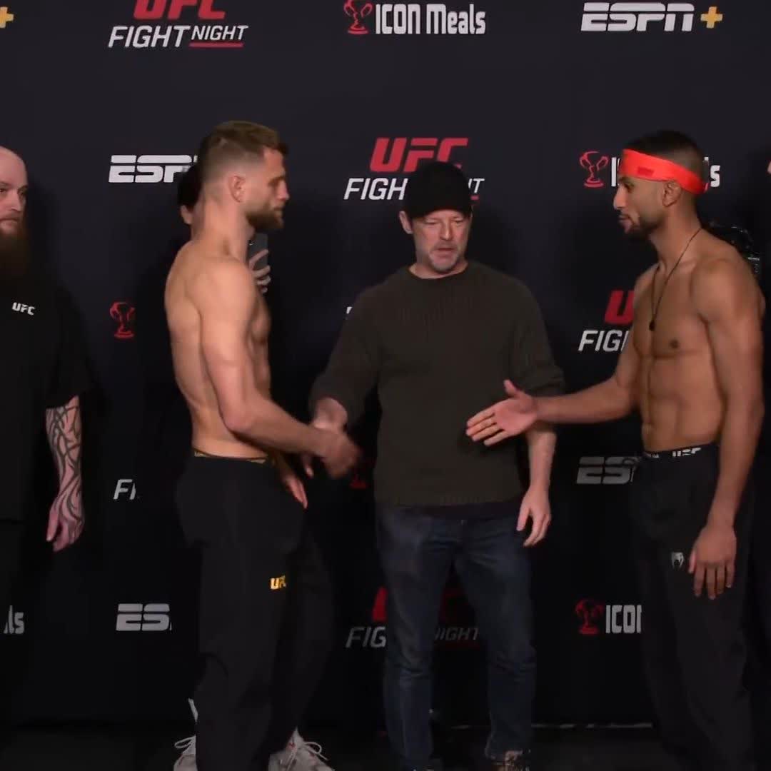 All action the next time they're face to face 👊 Calvin Kattar vs @MoroccanDevil45 [ #UFCVegas102 | TOMORROW | 7pmET on ESPN+ ]