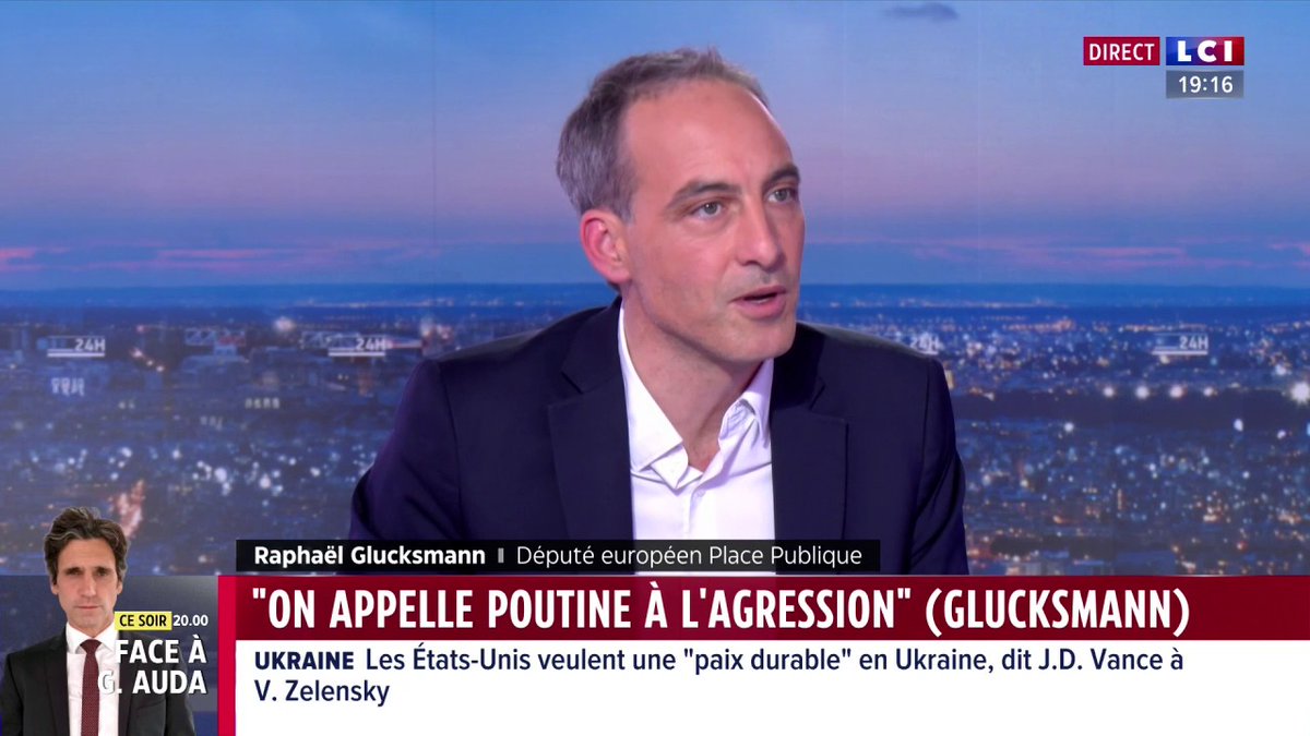 🗣️ "Qu'on agisse le plus rapidement possible" martèle Raphael Glucksmann ▶️ david doukhan