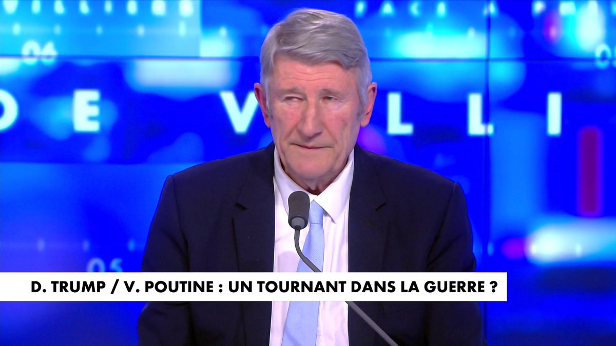 Philippe de Villiers : «La défaite de l'Ukraine est la défaite de l'Europe, et l'Europe va payer. [...] On a suivi les Anglo-saxons. On s'est lancé à corps perdu dans cette guerre qui n'est pas la notre. Ce soir, l'Europe est sortie de l'histoire.» #FaceaPhilippedeVilliers