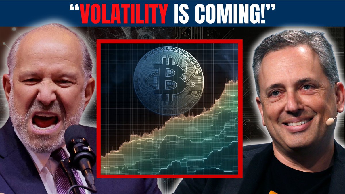 WATCH NOW ‼️ “Volatility is at historic lows. A massive #Bitcoin move is coming. The only question is—up or down?” 🤔
