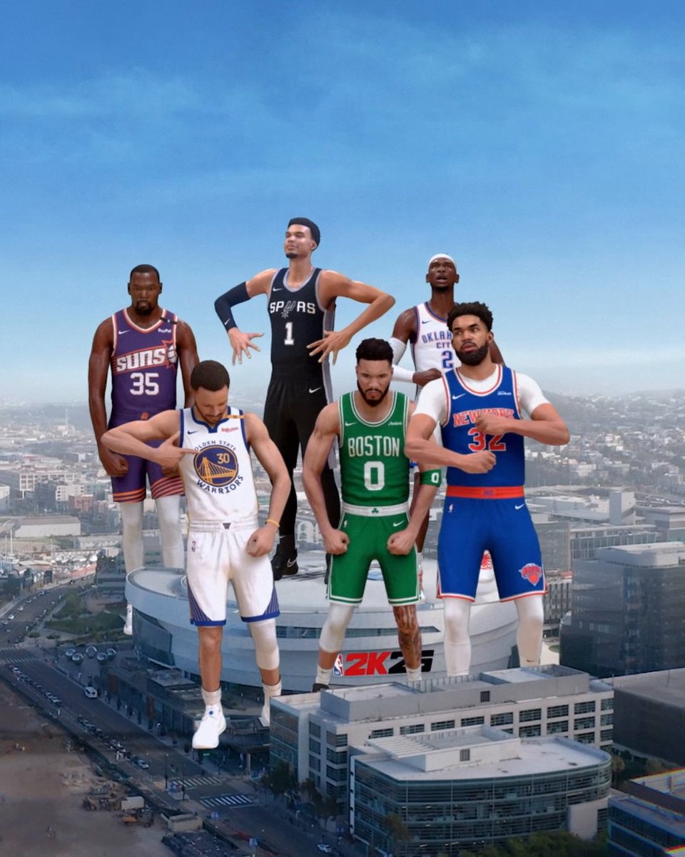 These NBA All-Stars are taking over The City 🤩 #NBAAllStar Weekend has arrived in the Bay 🌁