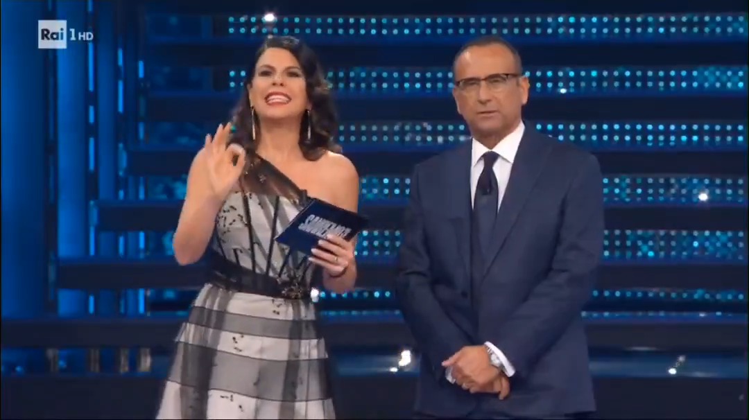 "Augusta Montaruli per come abbiaia, bau bau" in mondovisione #Sanremo2025 #Geppi