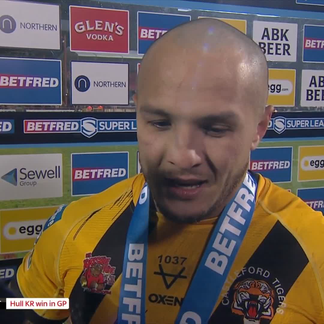 'Hopefully tonight we got that respect from them' 🗣️ Despite defeat, Liam Horne is hopeful the Castleford fans were impressed tonight 👊