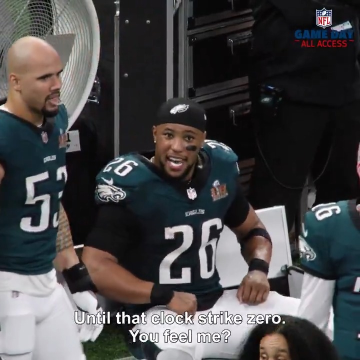 Eagles took deep breaths to stay locked in during the Super Bowl ๐ค (via NFL Films)