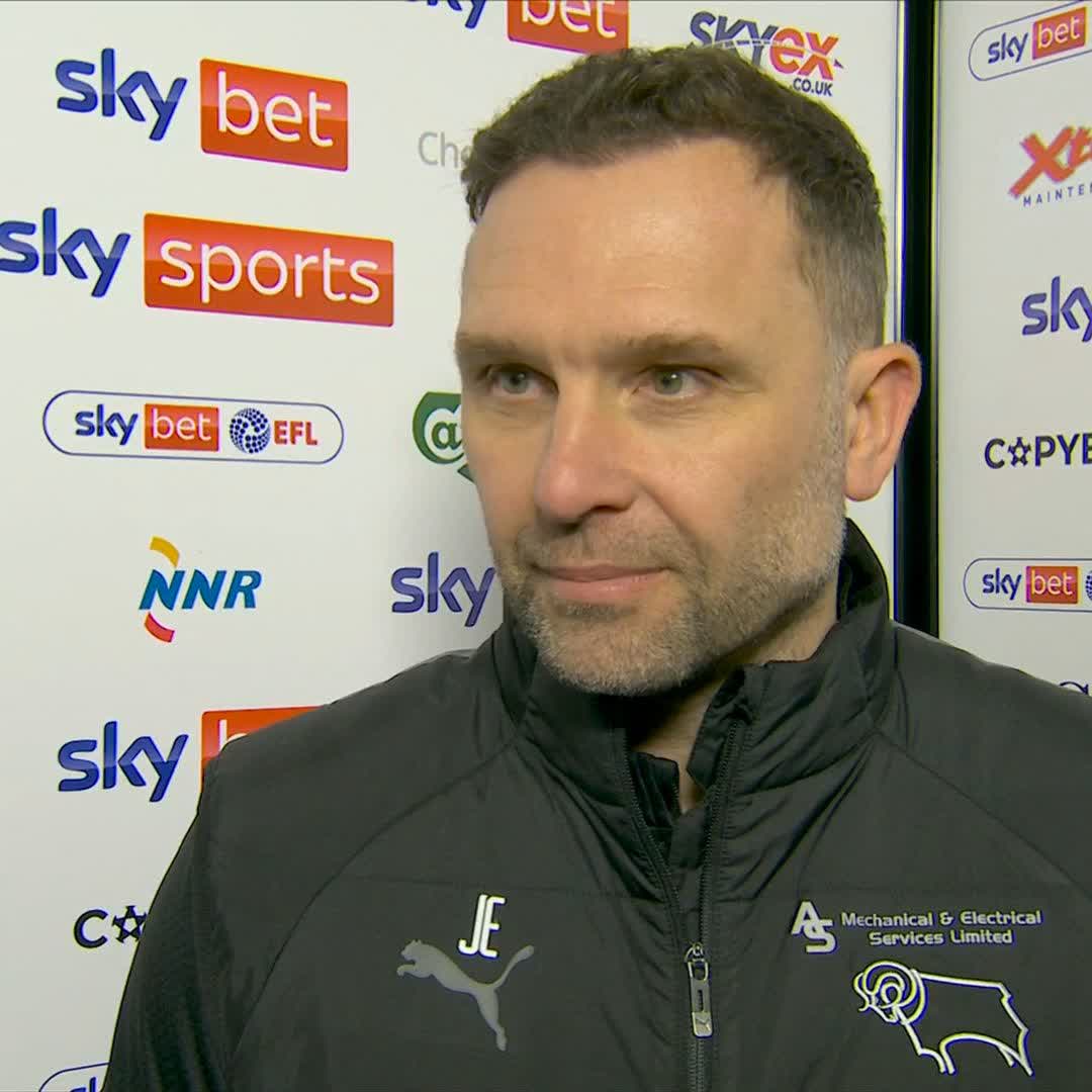 John Eustace reflects on Derby's 4-0 defeat to QPR & discusses their relegation battle 🐏