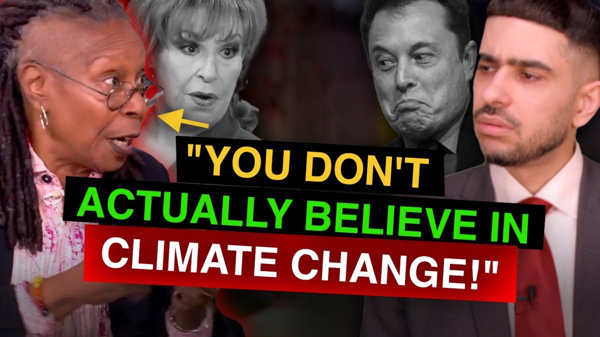 While schooling Whoopi on the government Tesla deal, guest makes her realize she doesn't actually believe in climate change: