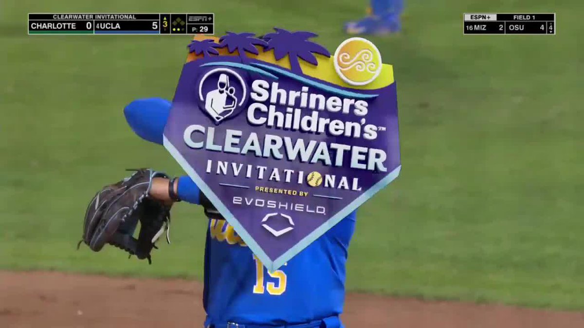 We've got a shortstop factory at UCLA. This backhand and throw from Aleena Garcia 😱 📺: ESPN+ 💻: #GoBruins | Shriners Children's Clearwater Invitational