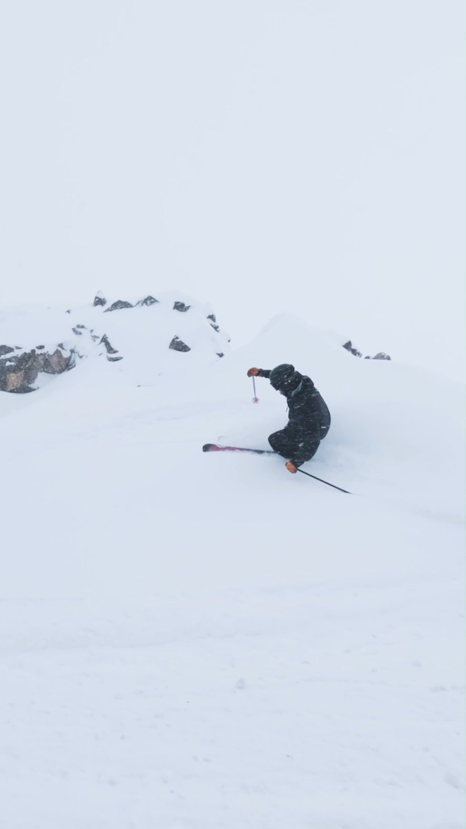 We interrupt Kings &amp; Queens coverage to bring you an urgent, important message: it's dumping in #jacksonhole! Shot today by Out of Collective. Skier: Brooks Curran