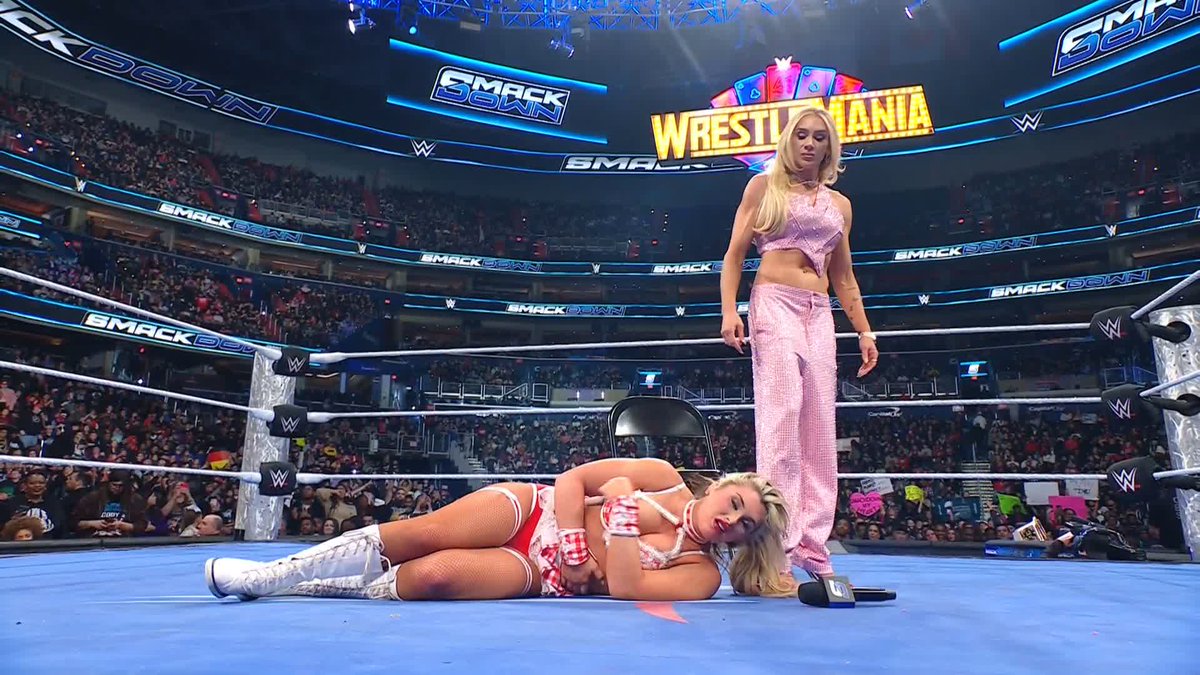 "The Queen chooses you!" 👑 Charlotte Flair has spoken. Tiffany Stratton will defend her WWE Women’s Championship against Charlotte Flair at #WrestleMania! #SmackDown