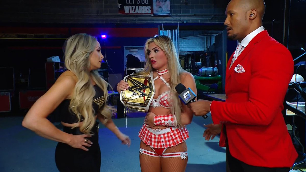 Tiffy AND Trishy Time?! 👏 Make that official, Nick Aldis! #SmackDown