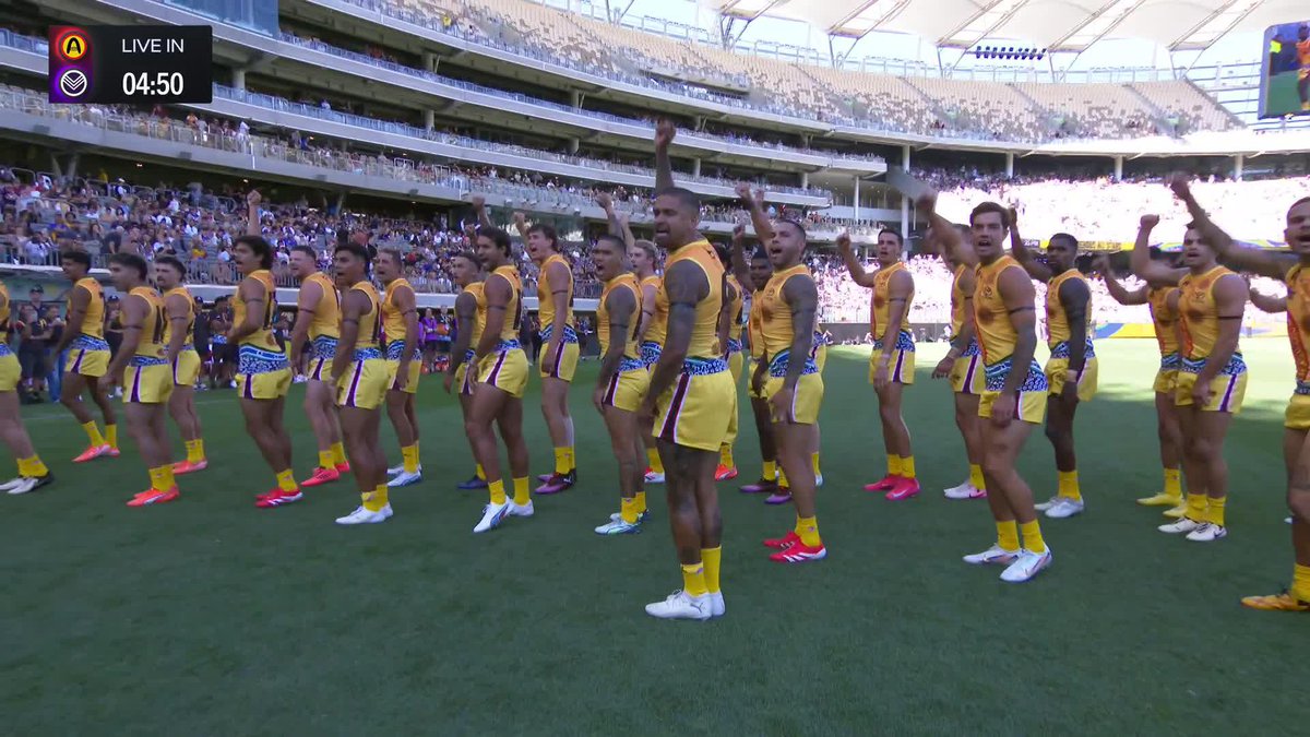 The Indigenous All Stars are here 🖤💛❤️