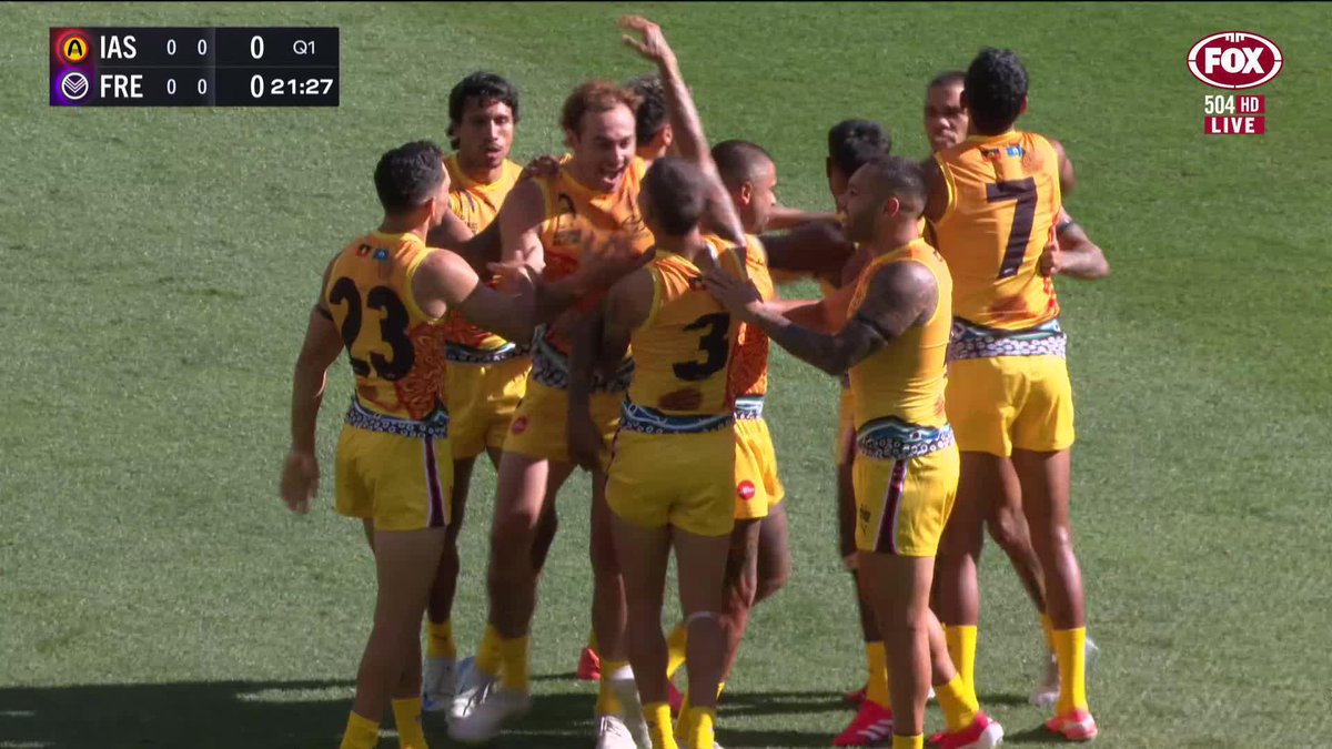 Bobby Hill getting the celebrations off to a start for the All-Stars 🤩 📺 Watch #IASFreo on ch. 504 or stream on Kayo: BLOG