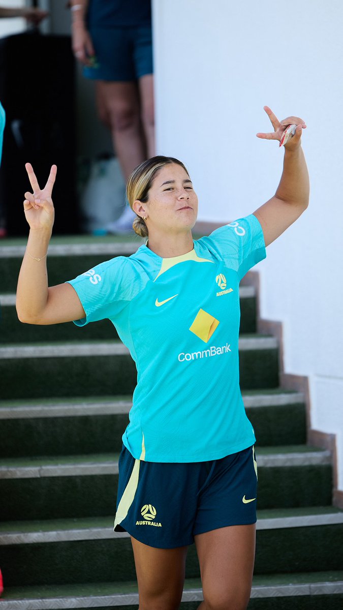 KCC: Part-time footballer, full-time pest 😂 #Matildas