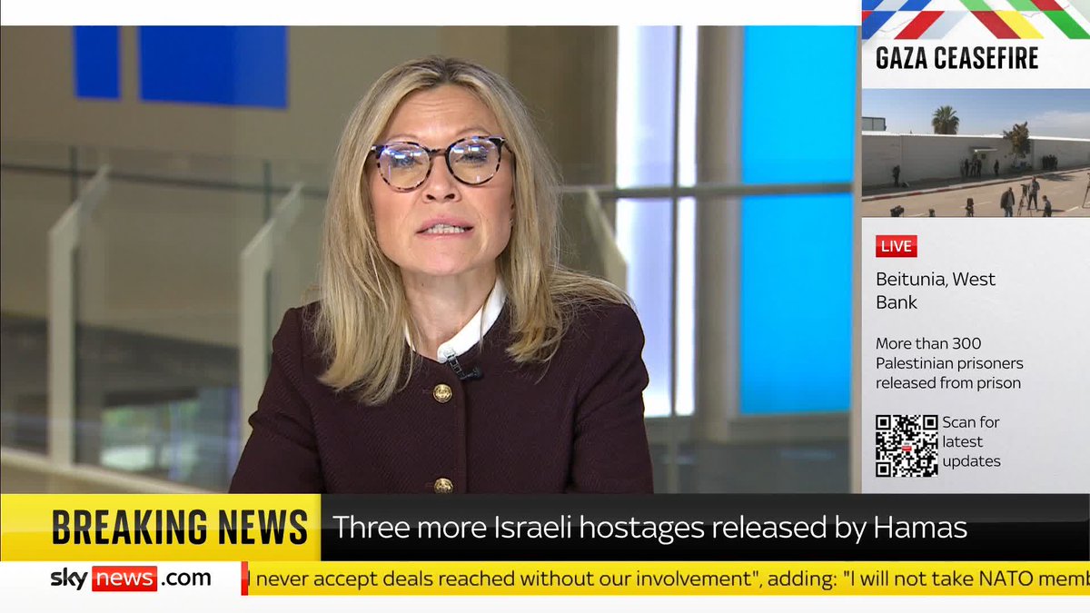 BREAKING: Israel begins the release of 369 Palestinian prisoners. This comes after the release of three Israeli hostages by Hamas. 📺 Sky 501, Virgin 602, Freeview 233 and YouTube