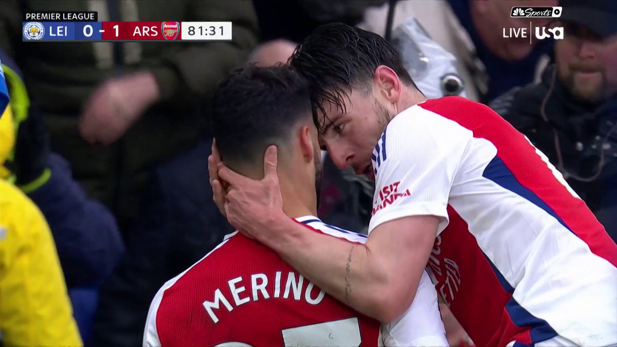 MIKEL MERINO COMES UP HUGE FOR ARSENAL. 💥 📺 USA Network | #LEIARS
