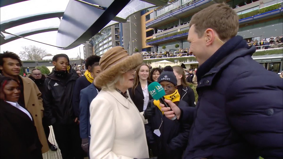 ๐ฃ"It's hugely important because if the racing industry didn't support all of them, they wouldn't have a chance to turn out like Khadijah" HM The Queen speaks to Oli Bell on the success of the Ebony Horse Club ๐ #ITVRacing | Ebony Horse Club | Oli Bell