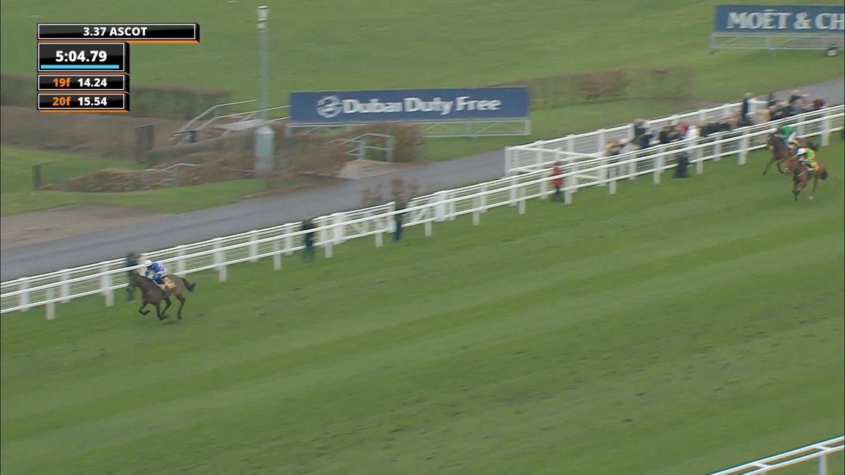 😍 Pic D'Orhy destroys his rivals with a bold front running performance to win the Grade 1 Ascot Chase. 🏆 I'm sure Harry Cobden enjoyed that!