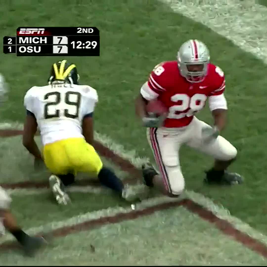 28 Weeks until Ohio State kicks off against Texas Here’s some Beanie Wells to curb the appetite on this Saturday morning