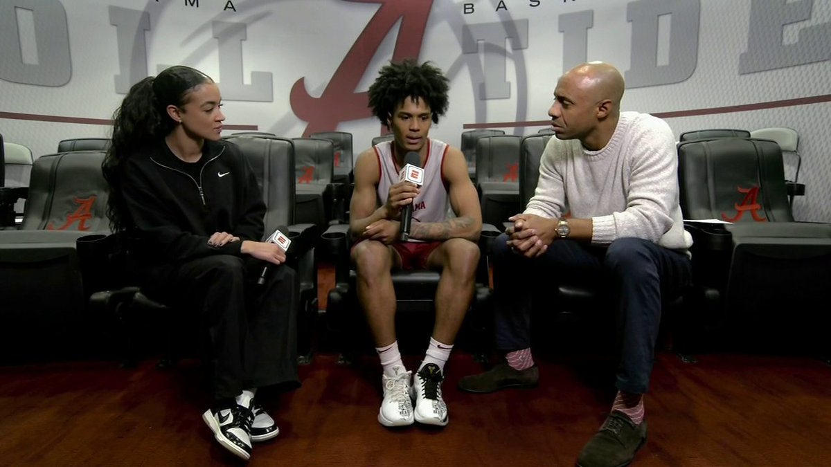 "Auburn's still a great program. It just didn't fit me, like for my development." 👀 Alabama G Aden Holloway with Andraya Carter and Jay Williams on why he decided to transfer from Auburn to a rival school.