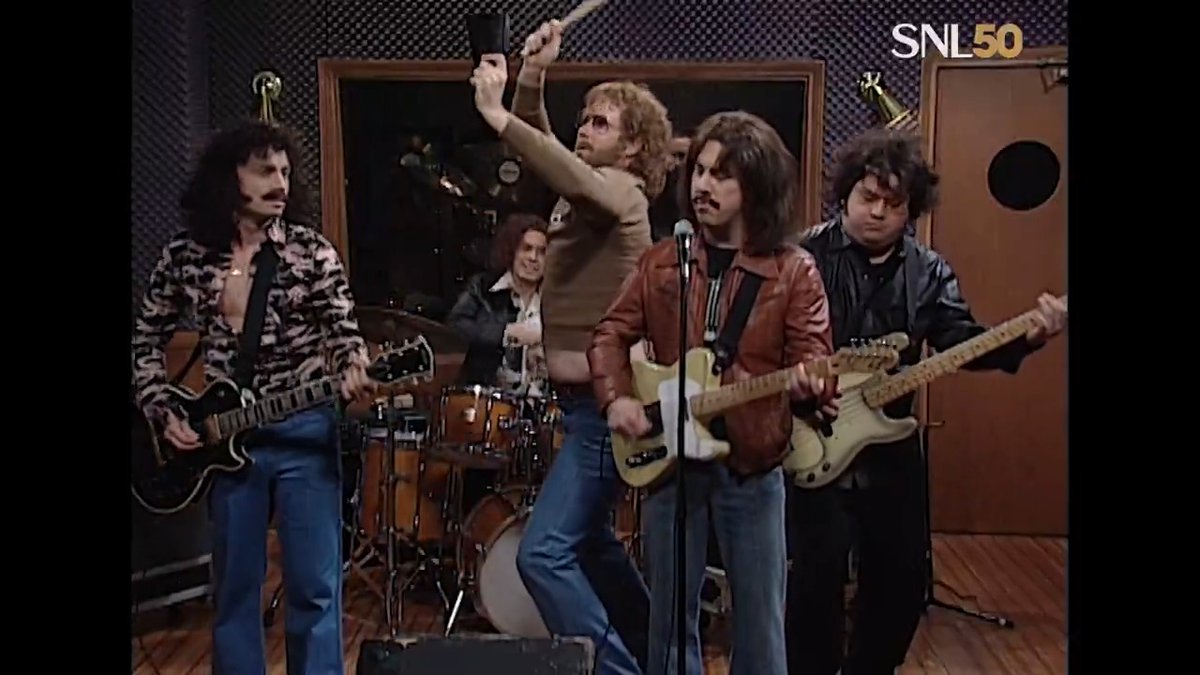 Bruce Dickinson (Christopher Walken) wants more cowbell from Gene Frenkle (Will Ferrell) 🤣 #SNL50 Original Air Date: 04/08/2000