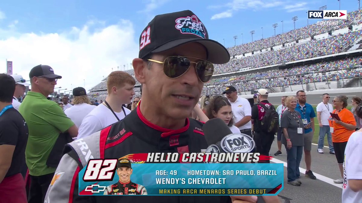 He's racing two days in a row on FOX! Hélio Castroneves is ready for ARCA at Daytona. INDYCAR on FOX | Kaitlyn Vincie