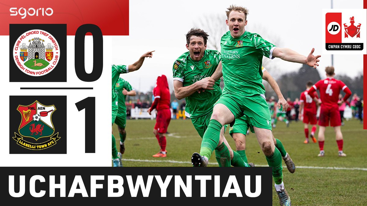 Uchafbwyntiau | Highlights: Denbigh Town FC 0-1 Llanelli Town AFC #CwpanCymruJD #JDWelshCup 🏆