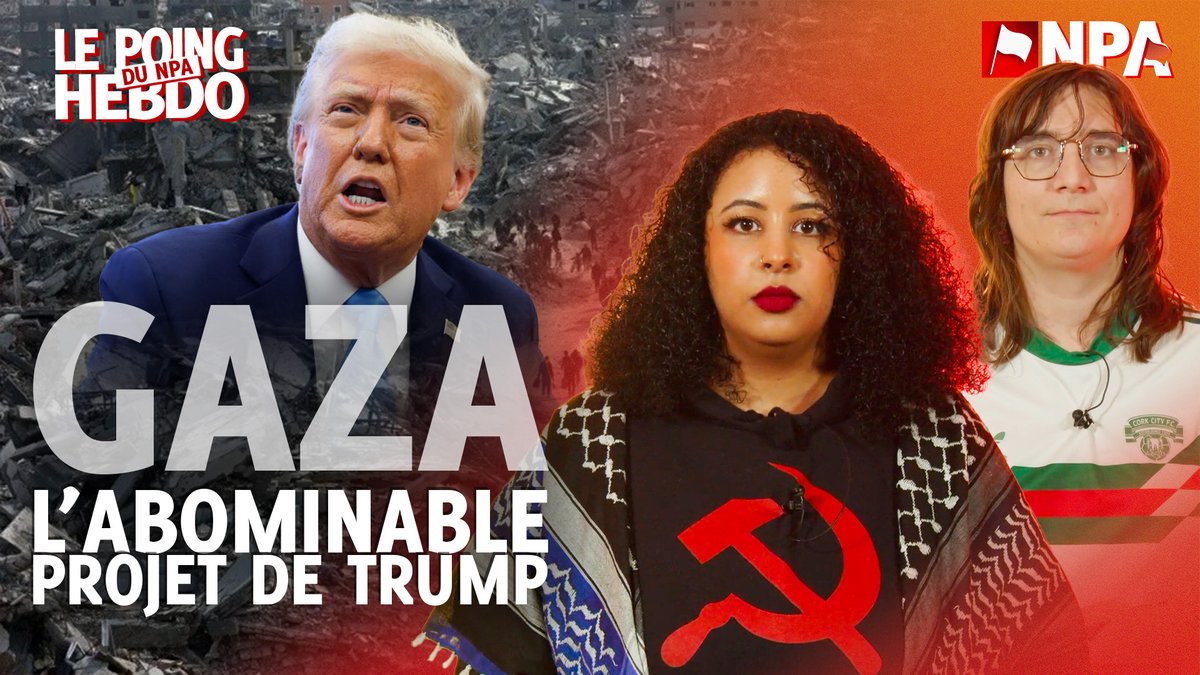 Gaza en "riviera du Moyen-Orient" ? C'est une continuation du génocide et d’une purification ethnique et raciste. En déportant en masse les migrantEs aux États Unis et en proposant de faire la même chose en Palestine, Trump donne corps à un vieux rêve raciste et fasciste.