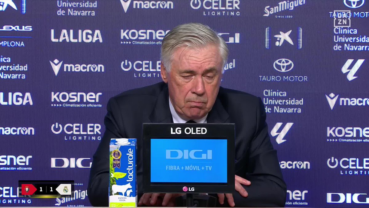 🗣️ “Creo que no ha entendido bien el inglés. Le ha dicho f** off y no f** you” 🔊 “Han pasado cosas en estos últimos tres partidos que han visto todos” Carlo Ancelotti, sobre la expulsión de Bellingham ante Osasuna y la polémica en las últimas jornadas #LALIGAenDAZN ⚽️