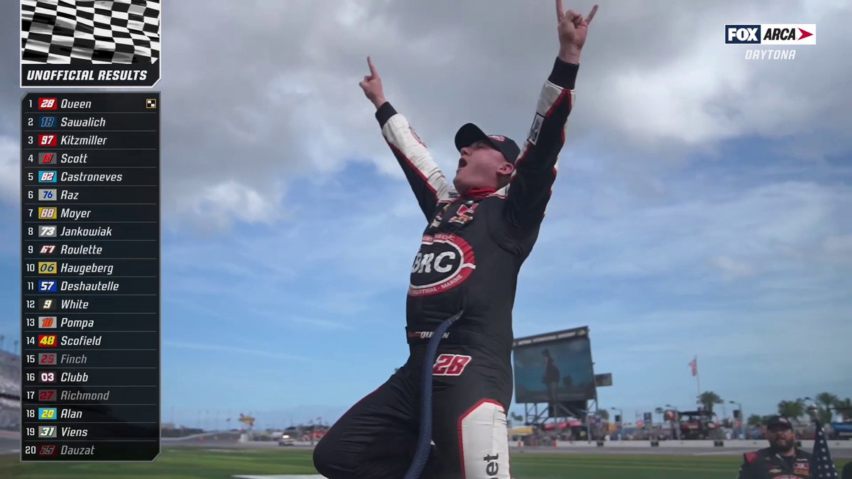 Business up front, Daytona winner in the back. Butterbean gets it done! Amanda Busick | ARCA Menards Series