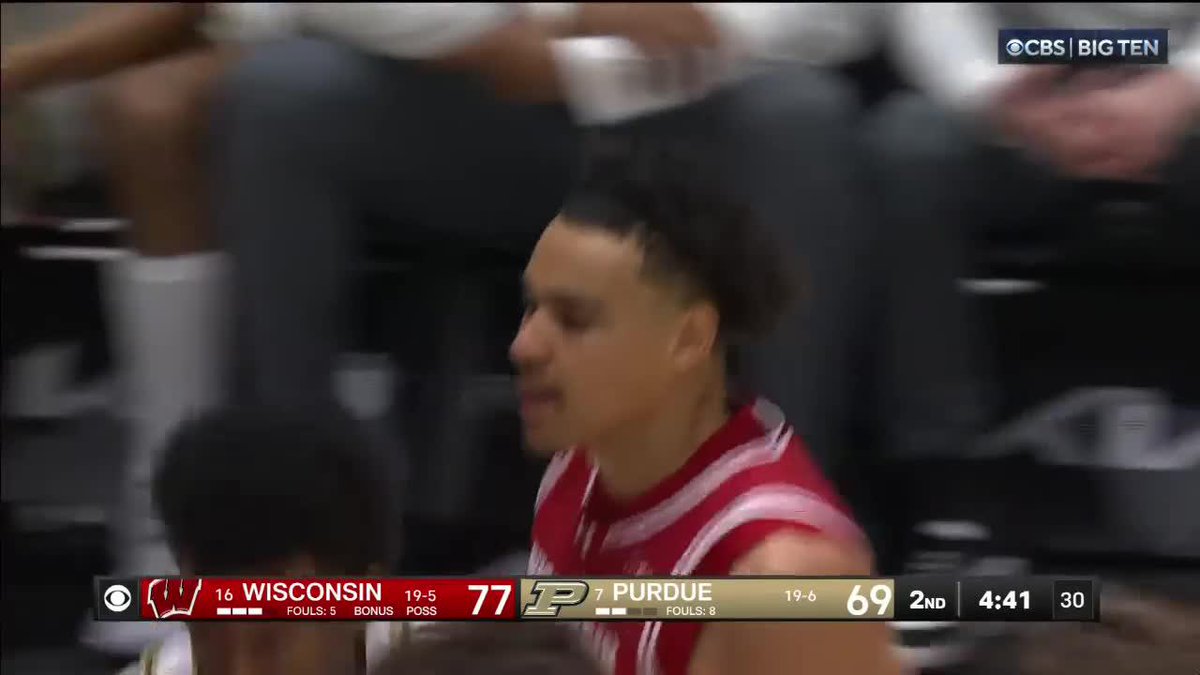 JOHN TONJE ‼️‼️ Wisconsin Basketball #B1GMBBall on CBS 📺